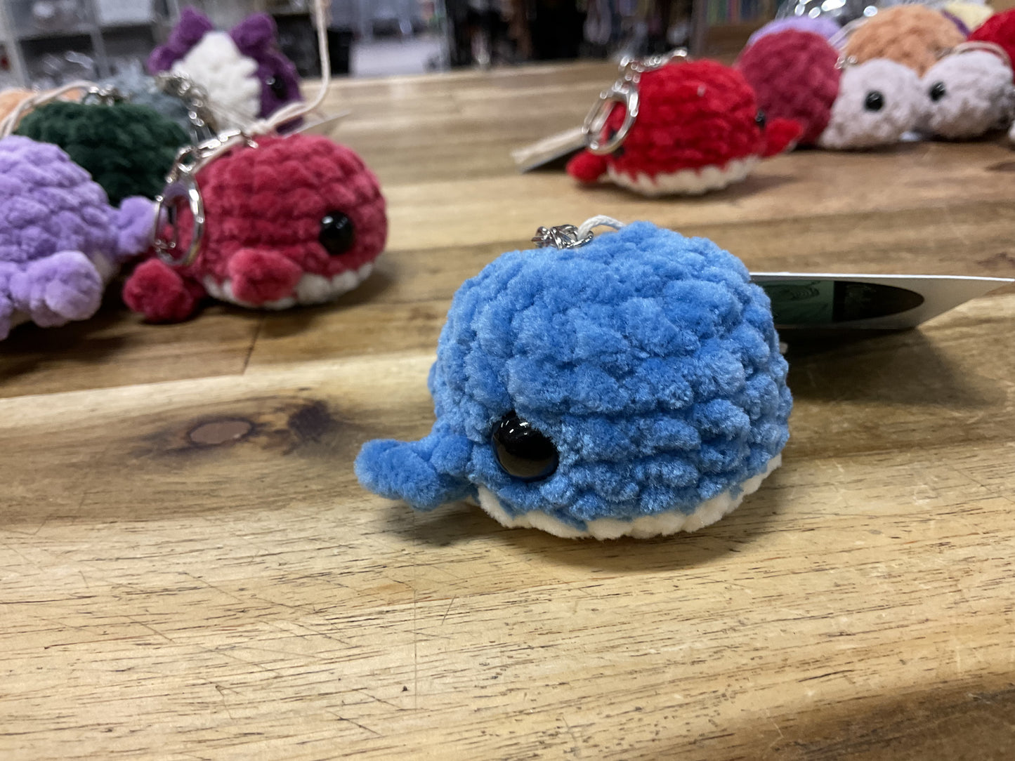 Crochet Whale Keyring