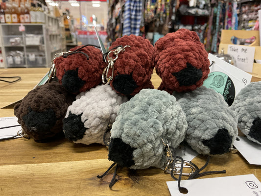 Crochet Wombat Keyring