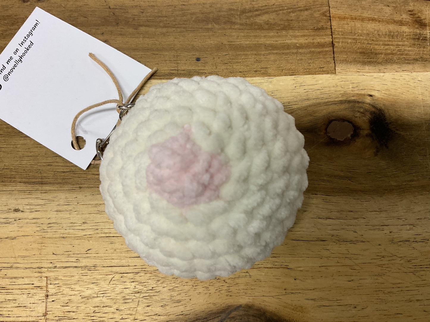 Crochet Boob Keyring
