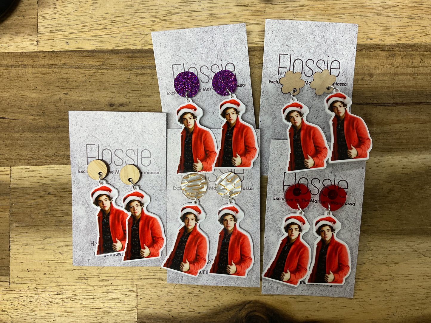 Earrings Santa Harry Dangles