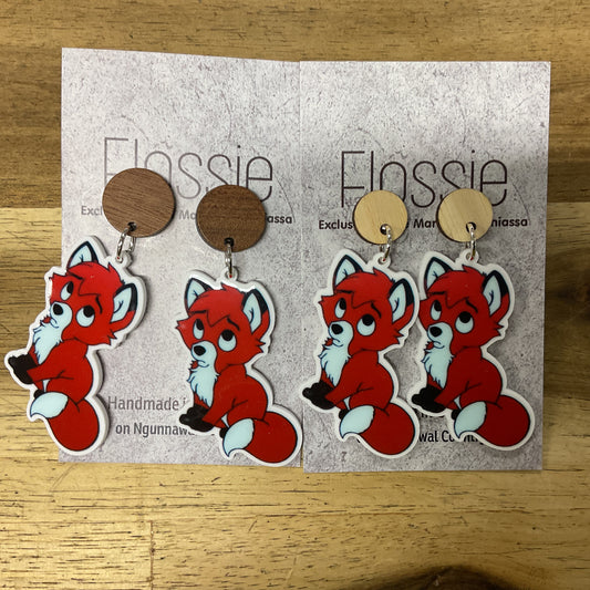 Earrings Fox Dangles