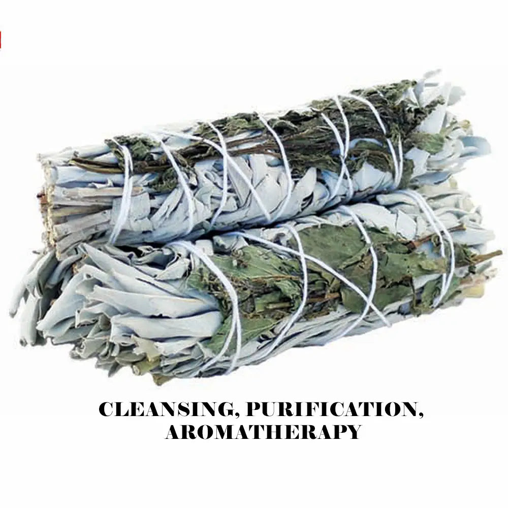 Smudge Stick - White Sage and Peppermint 10cm