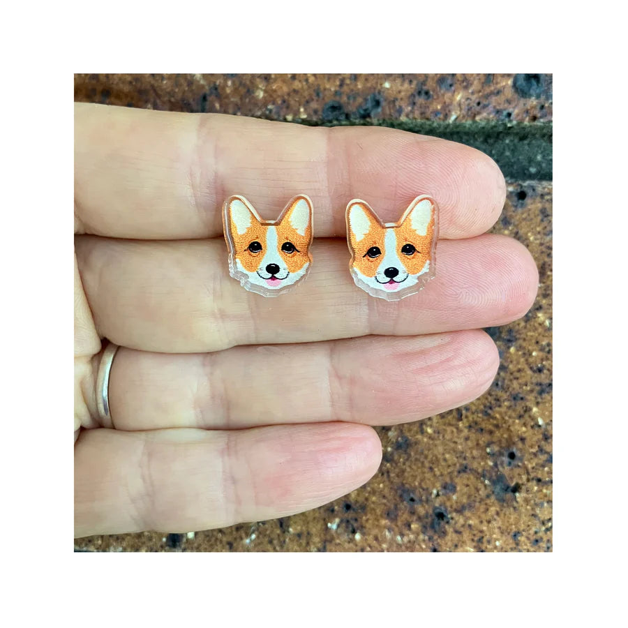 Corgi Stud Earrings