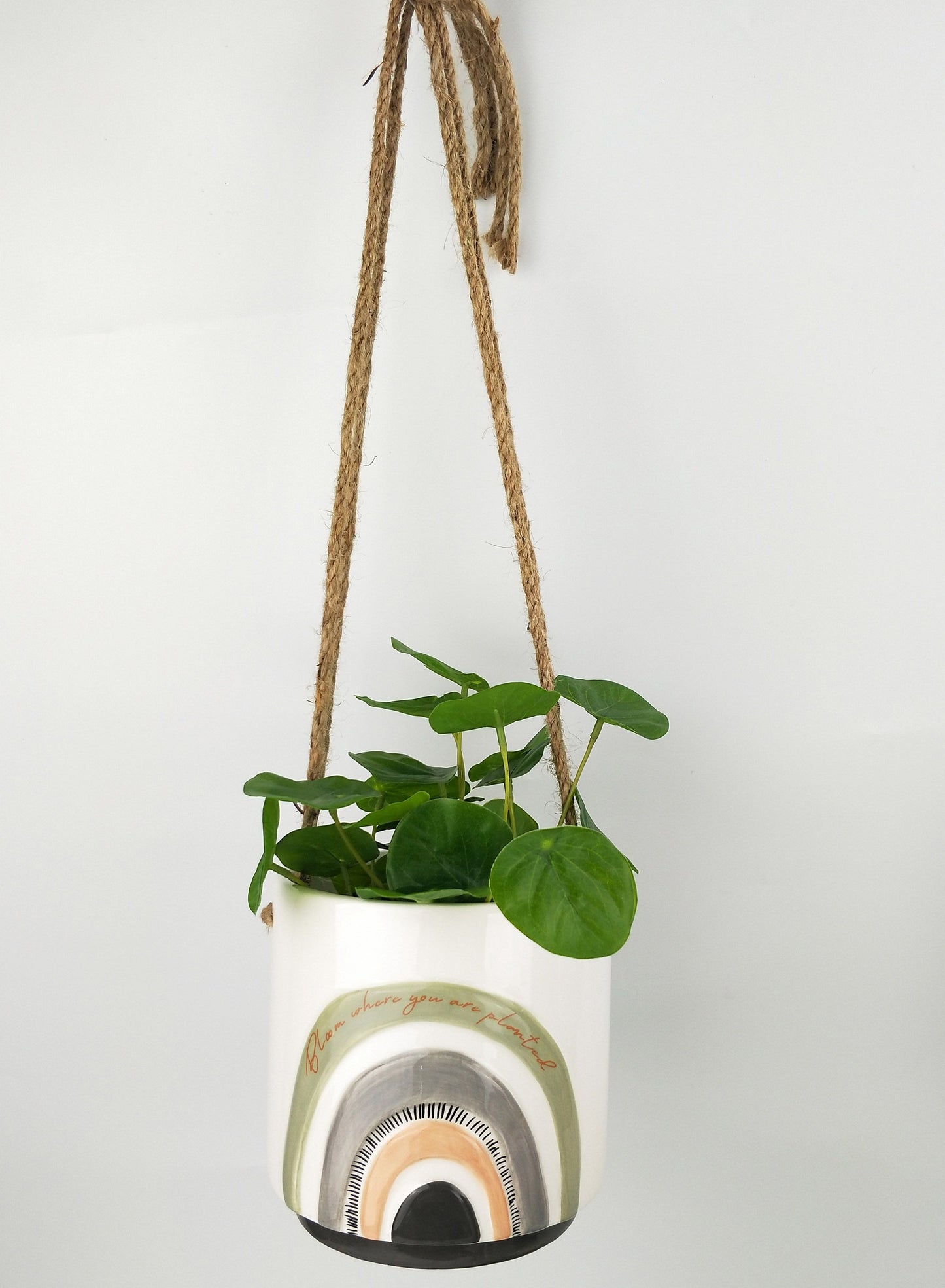 Bloom Where You are Planted Hanging Planter