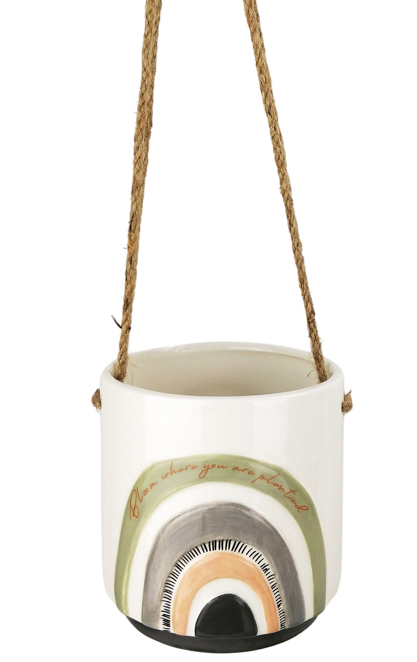 Bloom Where You are Planted Hanging Planter