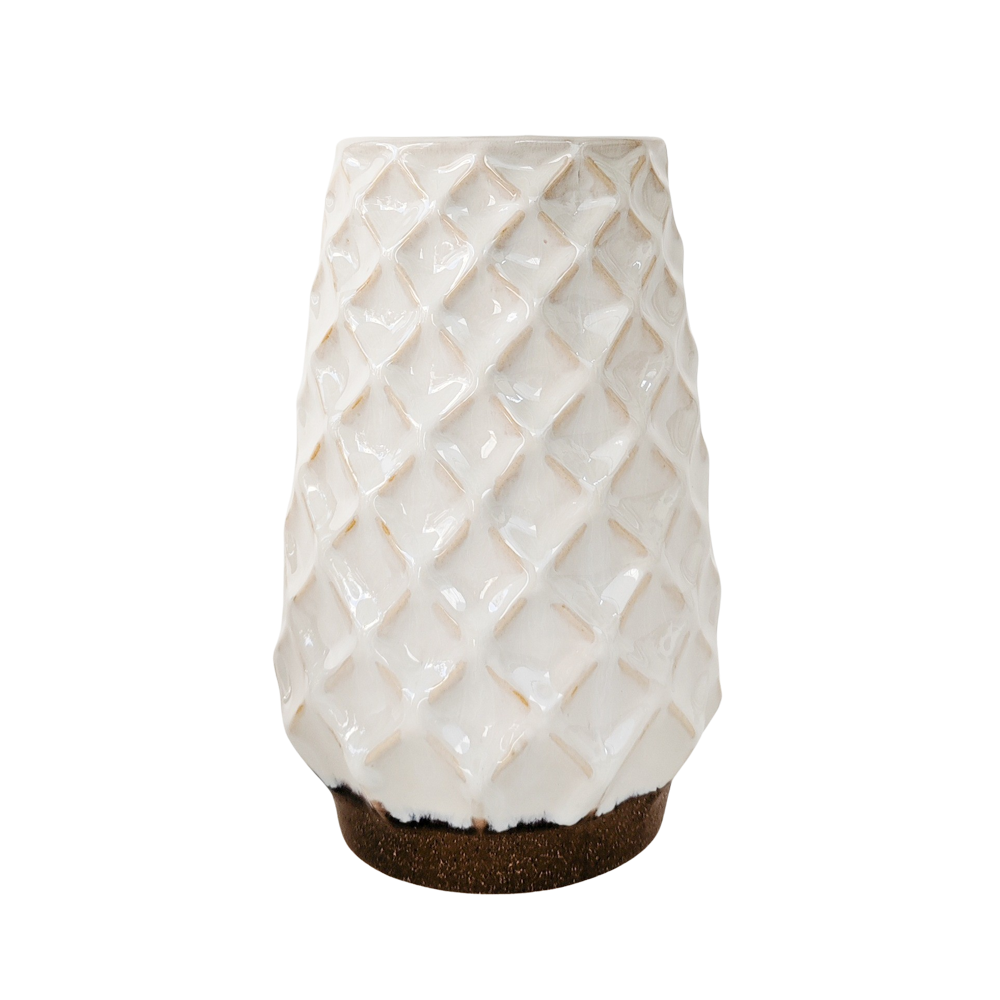 Cross Hatch Vase Medium