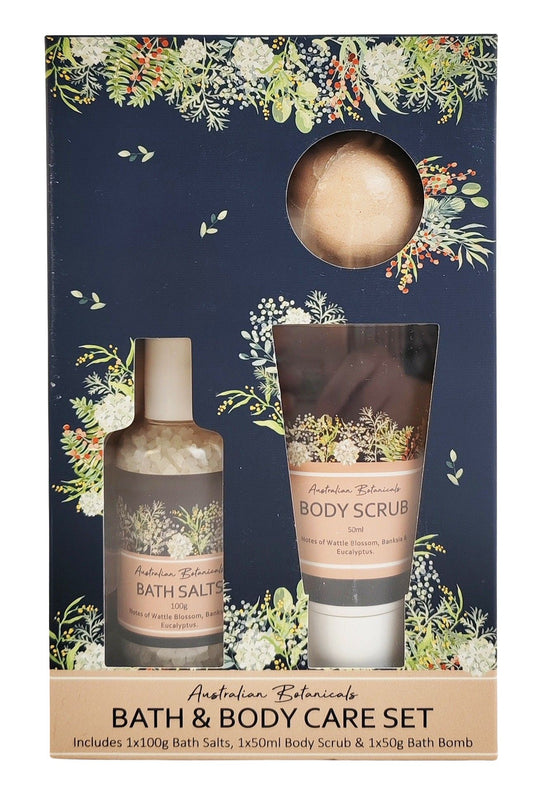 Evie Floral Bath Body Care Set Navy