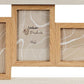Kolby Triple Frame Oak & White 44x23cm