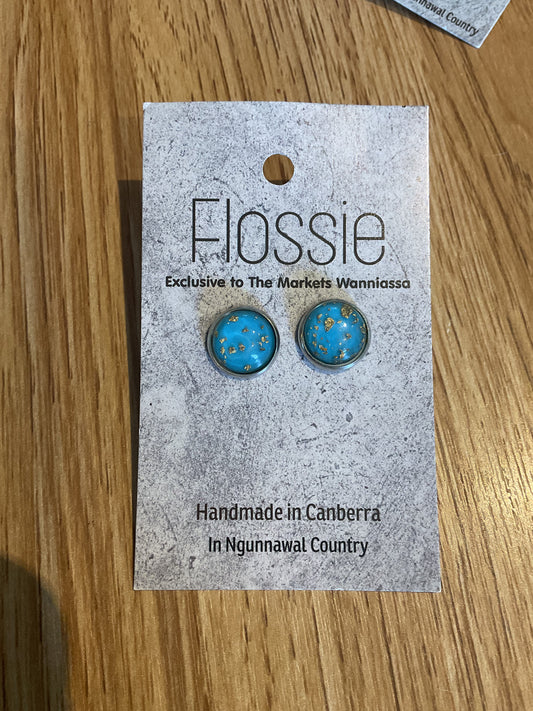 *Earrings Gemstone Dome Studs