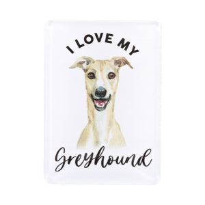 Pet Lovers Magnet I love My Greyhound
