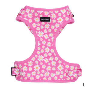 Pink Daisies Dog Harness - Large