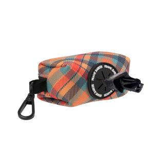 Orange Plaid Poop Bag Holder