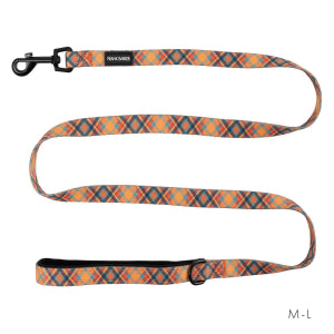 Orange Plaid Lead - M/L