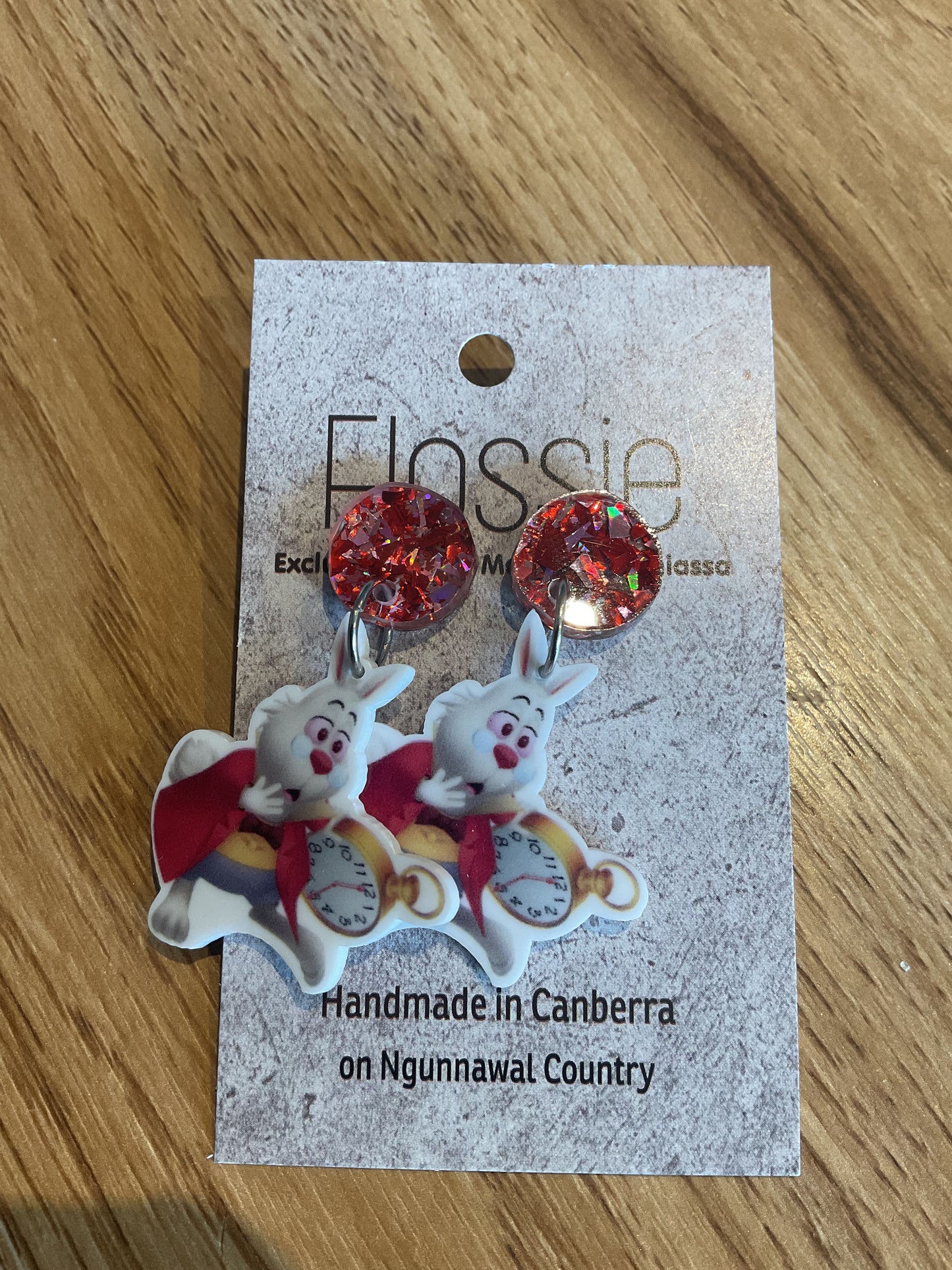 *Earrings Rabbit Dangles