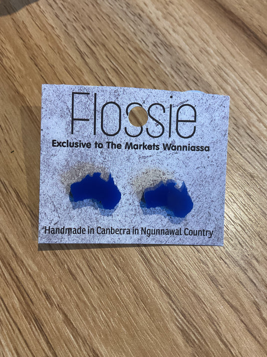 *Earrings Blue Australia Studs
