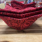 Bowl Cosy Red Swirls