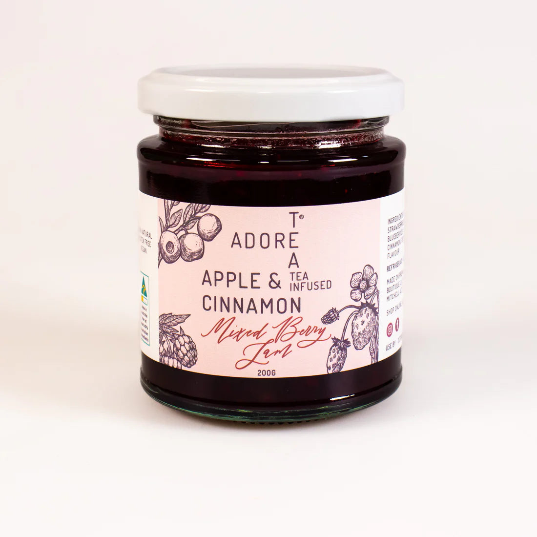 Apple & Cinnamon Tea Infused Berry Jam