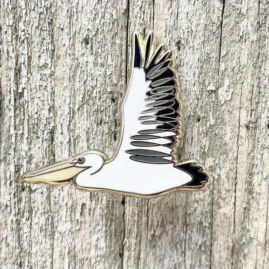 Pelican In Flight Enamel Pin