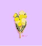 Missy Minzy - Golden Wattle Pin