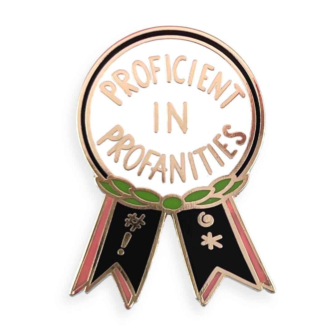 Proficient in Profanities Award Lapel Pin
