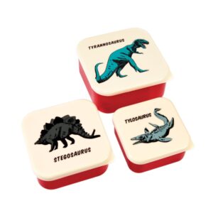 Snack Box Set of 3 Dinosaurs