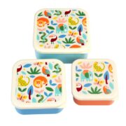 Snack Box Set of 3 Retro Animals