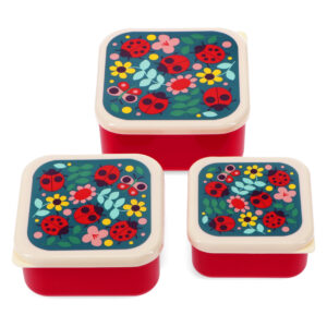 Snack Box Set of 3 Lady Bugs