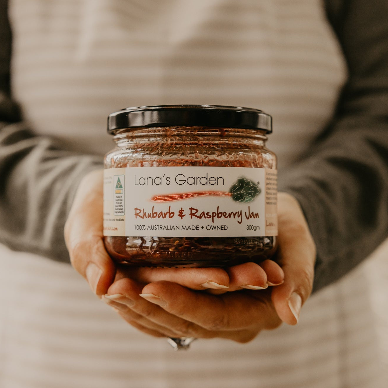 Rhubarb & Raspberry Jam 300g