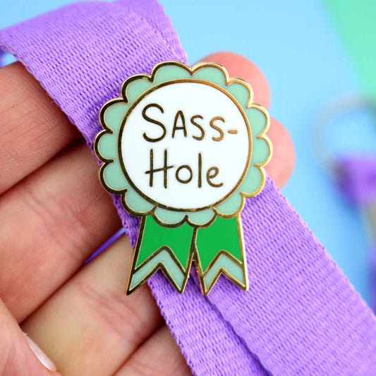 Sass-Hole Lapel Pin