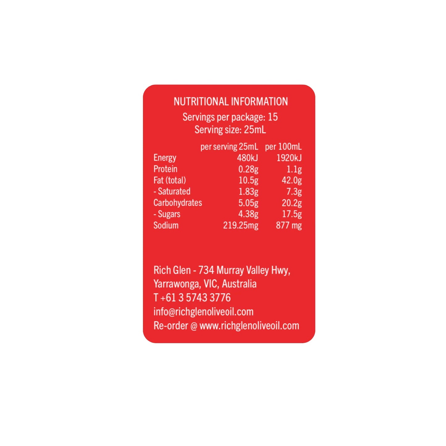 *Sweet Chilli Garlic Dressing 375ml