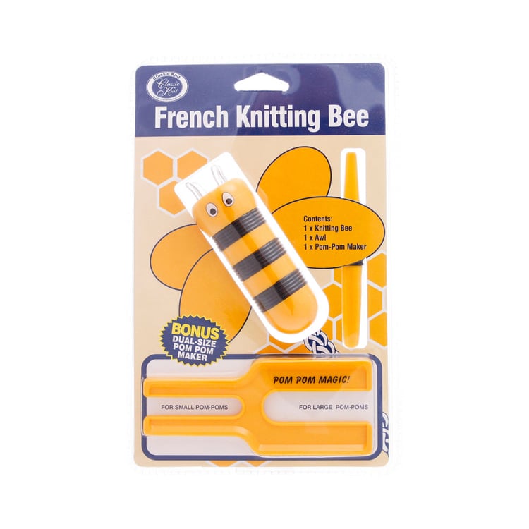 French Knitting Bee + Pom Pom Maker
