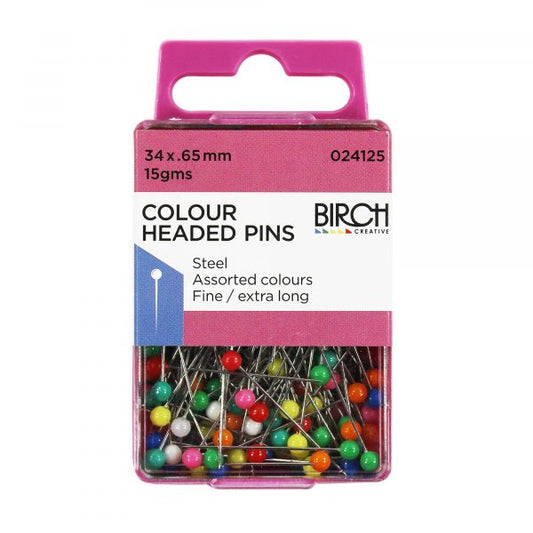 Colour Headed Pins