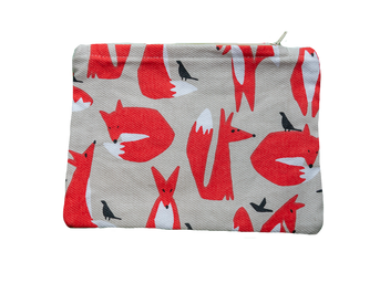 Zip Pouch - Foxes