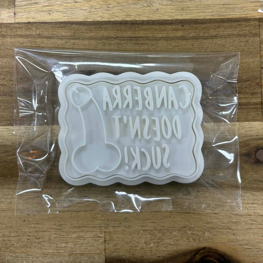 Rude Canberra Doesn't Suck Cookie Cutter