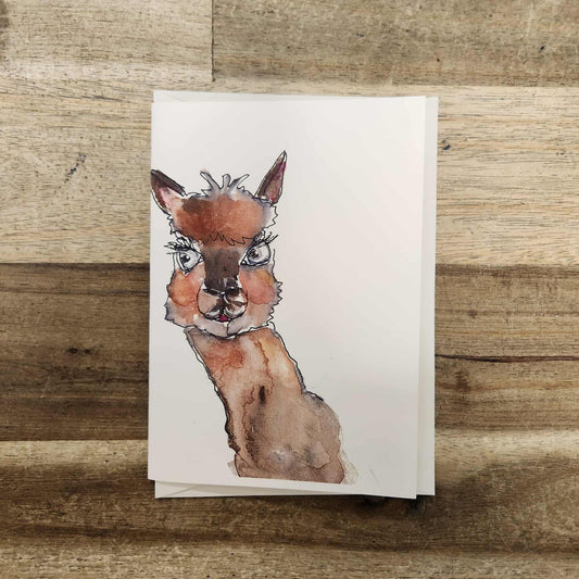 Greeting Card - Alpaca