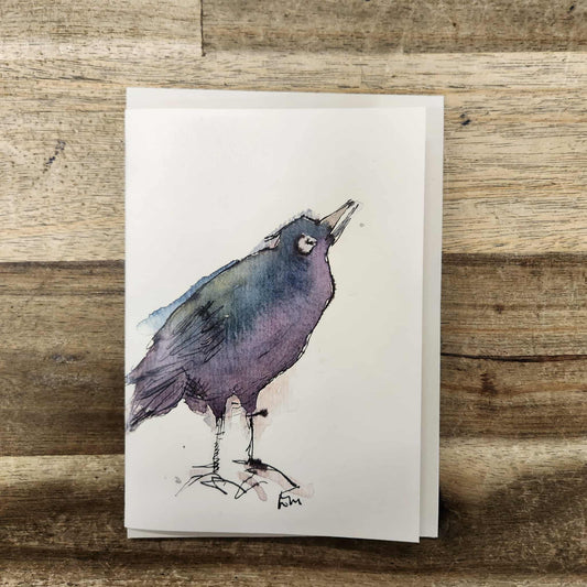 Greeting Card - Crow