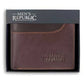 Men's Republic Leather Wallet - Coffee
