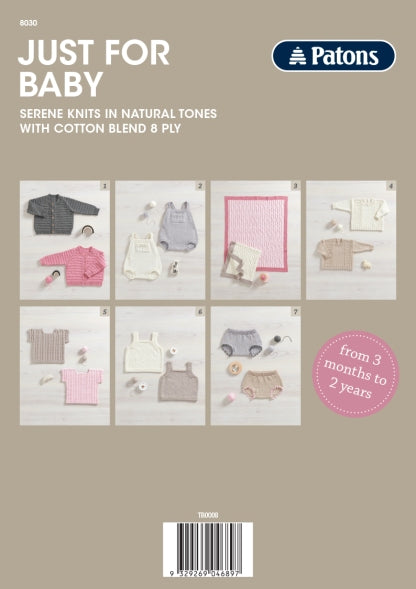 Just For Baby Pattern 8030
