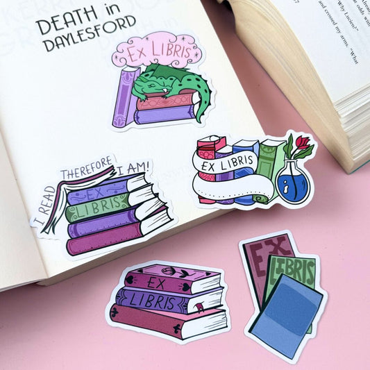 Ex Libris Bookplate Stickers - 5 Pack