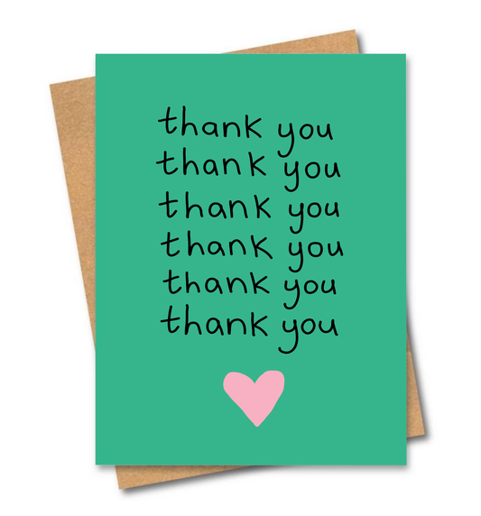 Thank You Thank You Card