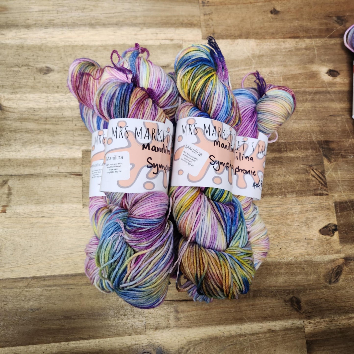 Mrs Market's Manilina 8ply Hand Dyed Yarn