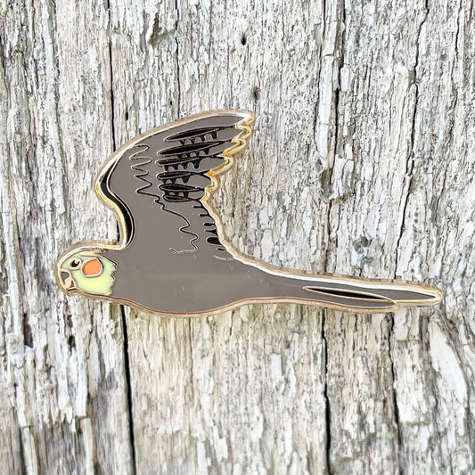 Cockatiel Enamel Pin