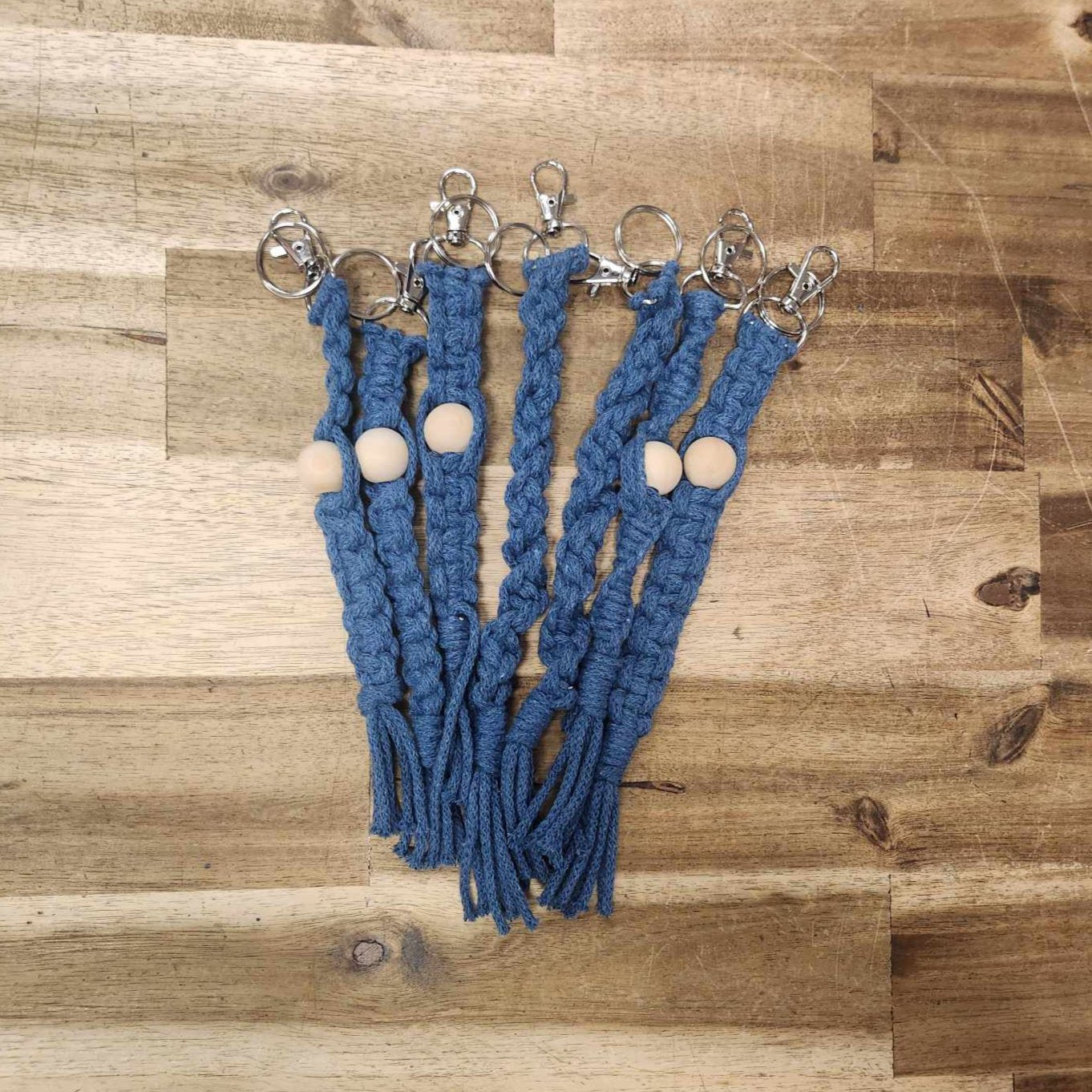 Macrame Keychain - Beaded/Twisted