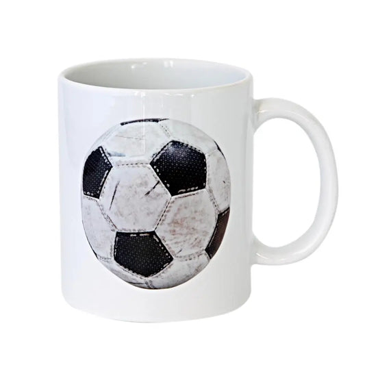 Worn Soccer Ball Mug