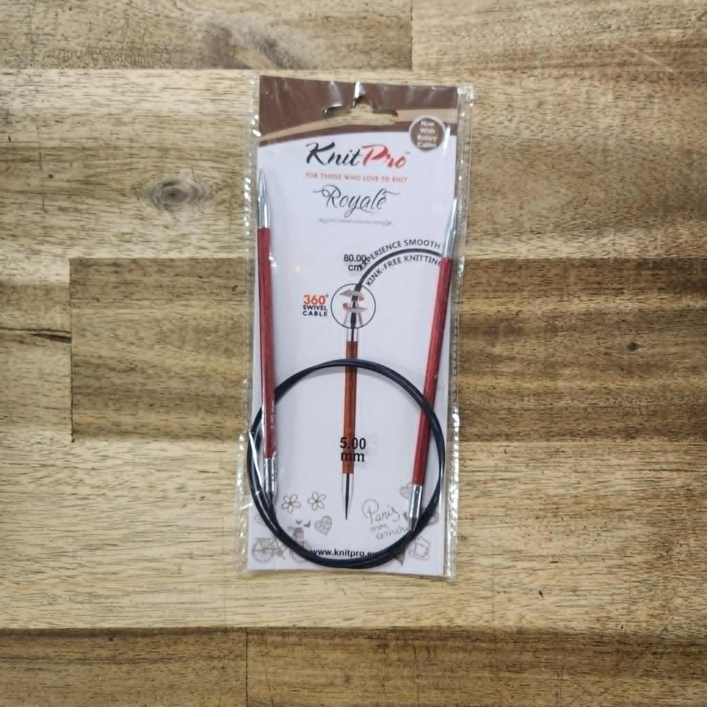 Royale Fixed Circular Needles 80cm
