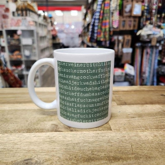 Naughty Corner Mug - Ultimate Swear Mug Green