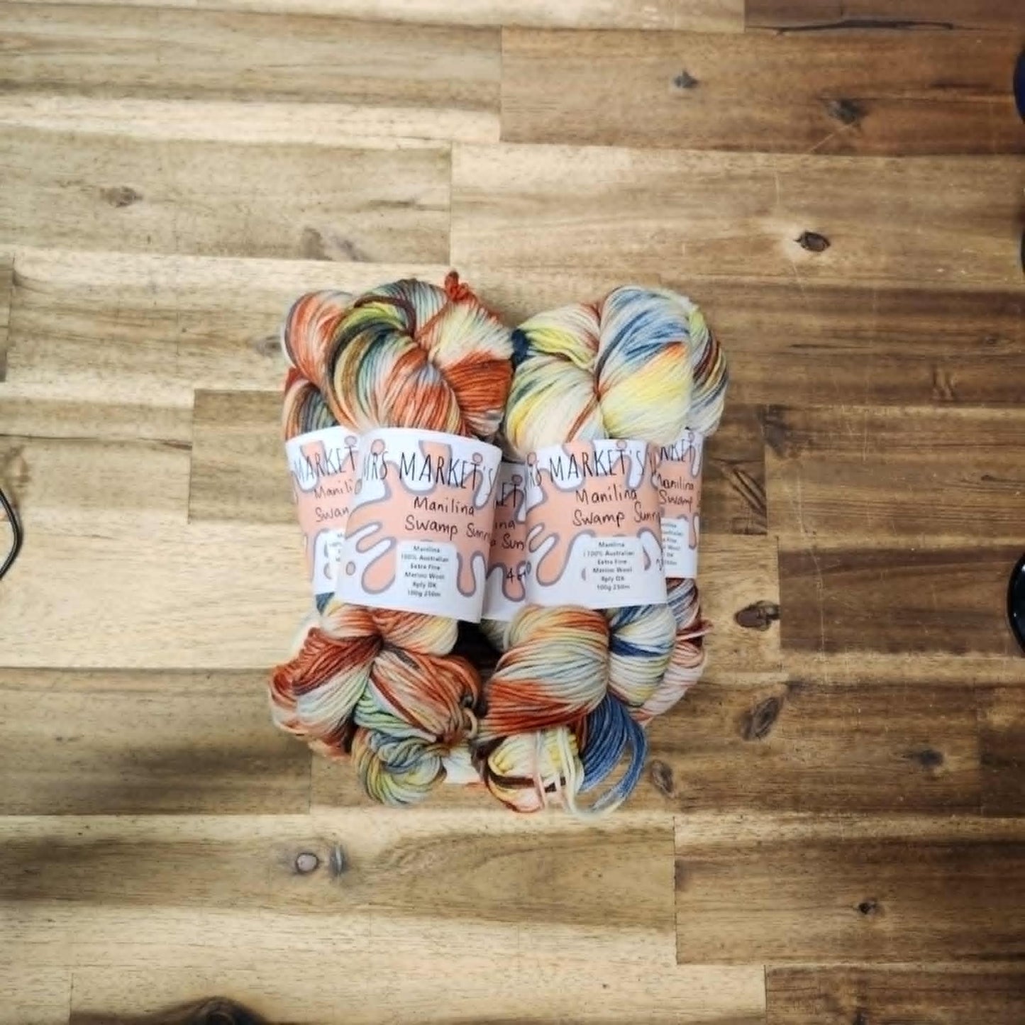 Mrs Market's Manilina 8ply Hand Dyed Yarn