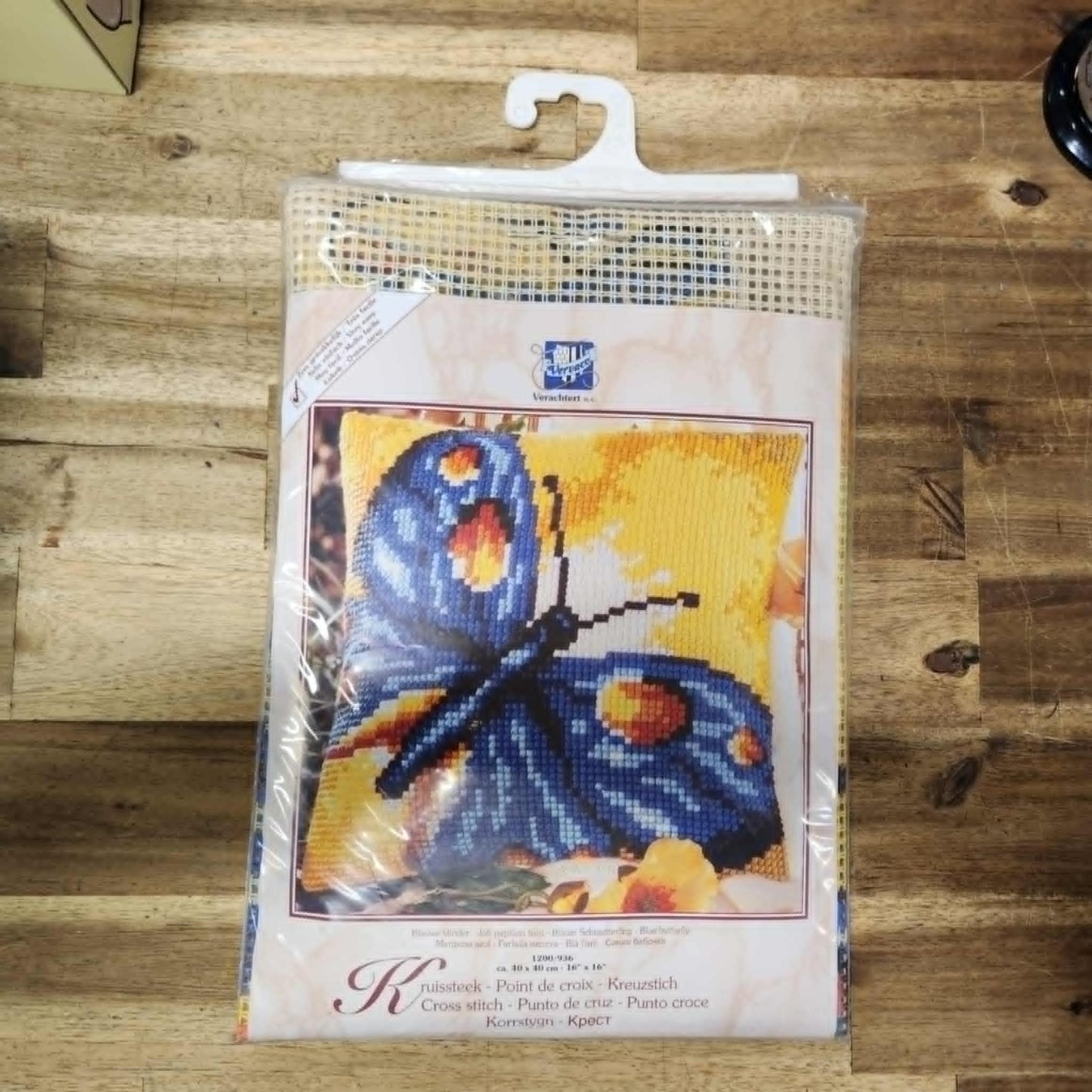 Cross Stitch Cushion Kit - Butterfly