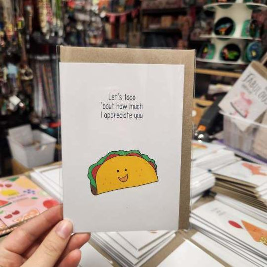 Greeting Card Punny Taco