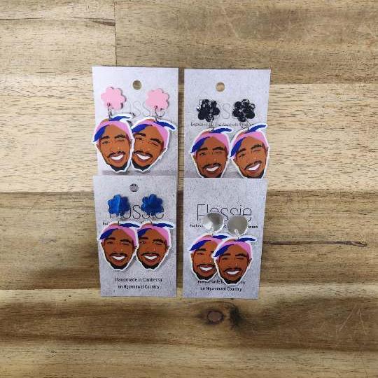 Earrings Tupac Dangles